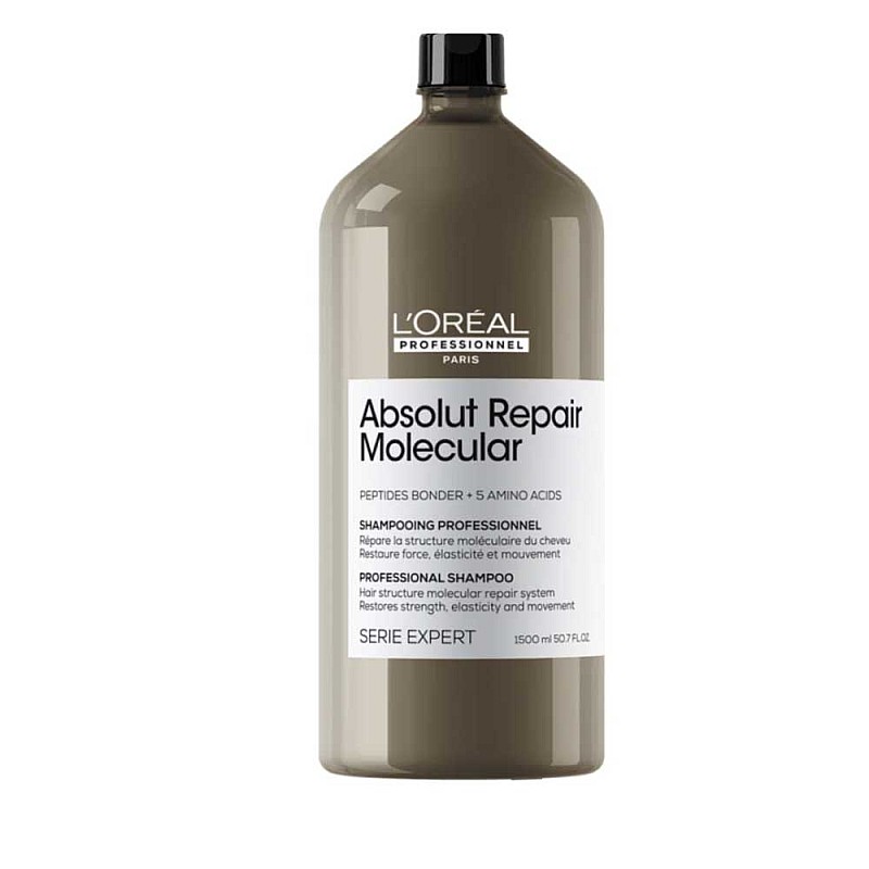Молекулярен възстановяващ шампоан без сулфати Loreal Absolut Repair Molecular Shampoo 1500ml