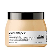 Възстановяваща маска за нормална и плътна коса с киноа Loreal Professionnel Absolut Repair masque 500ml