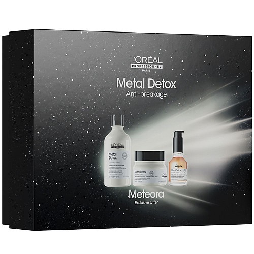 Лимитиран комплект против накъсване на косата Loreal Metal Detox Meteora