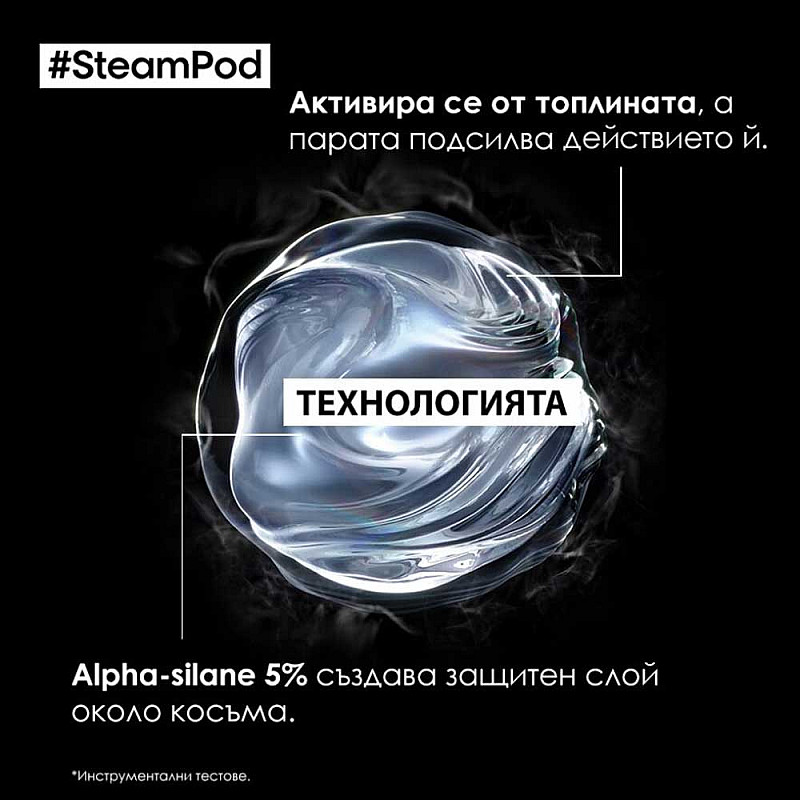 Термозащита и изглаждаща грижа Loreal Steam Pod Professional Smoothing Treatment 50ml