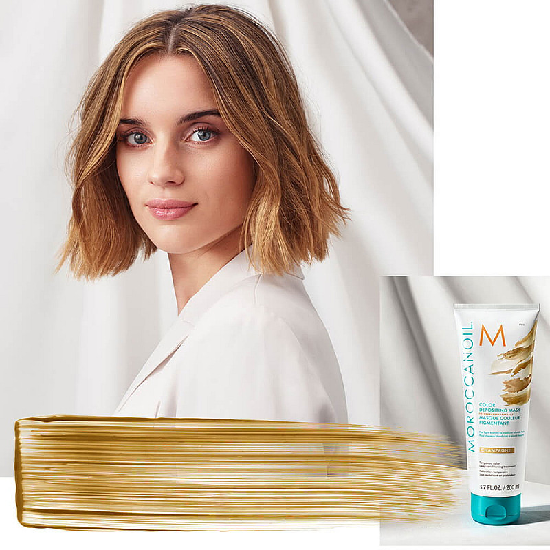 Оцветяваща маска цвят шампанско Moroccanoil 200ml