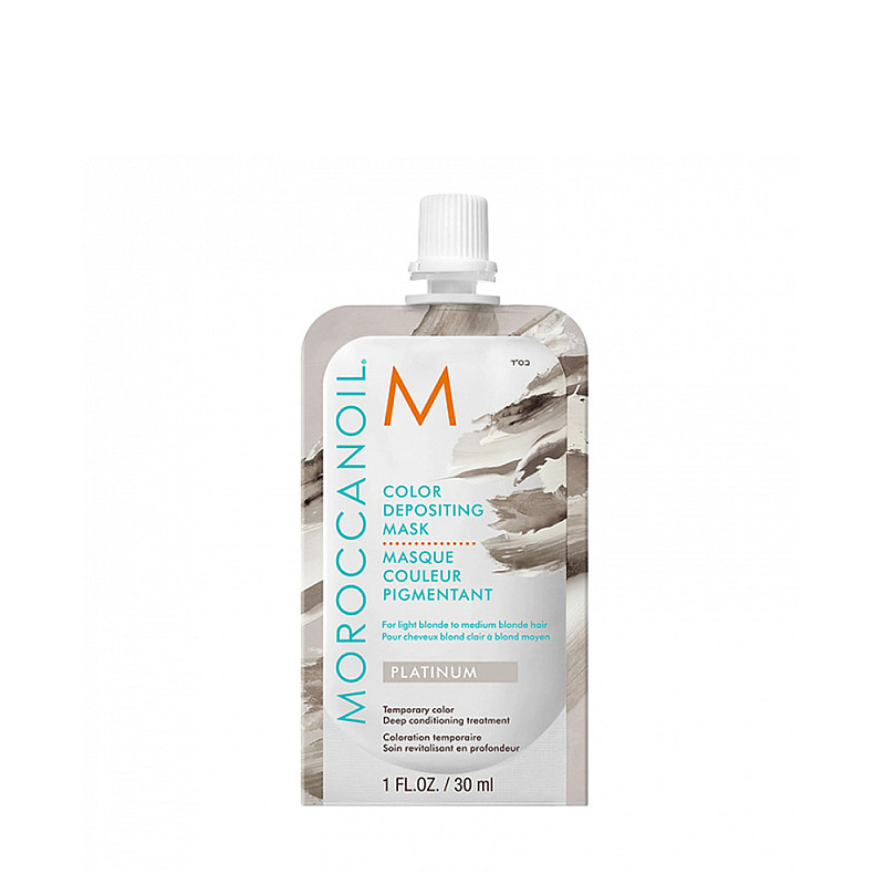 Оцветяваща маска цвят платинен Moroccanoil mask 30ml