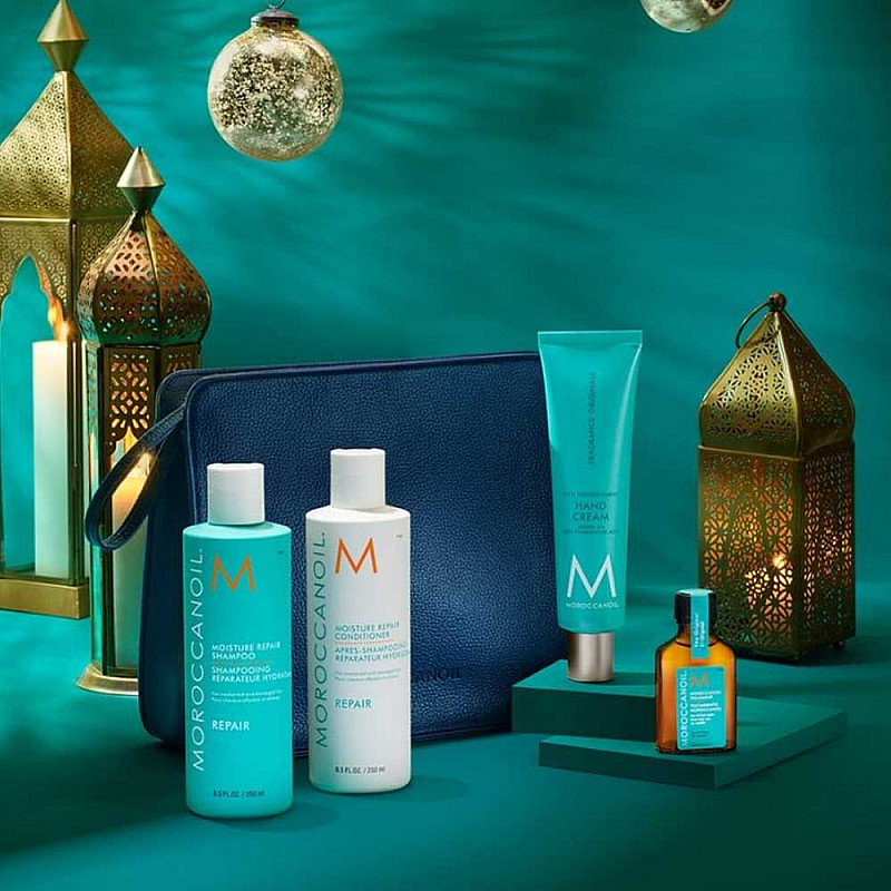 Kомплект за възстановяване на косата Moroccanoil Luminous Wonders repair Holiday Set