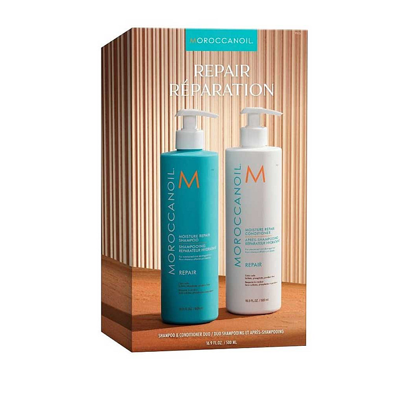 Комплект Шампоан и Балсам за изтощена коса Moroccanoil Repair 2х500мл