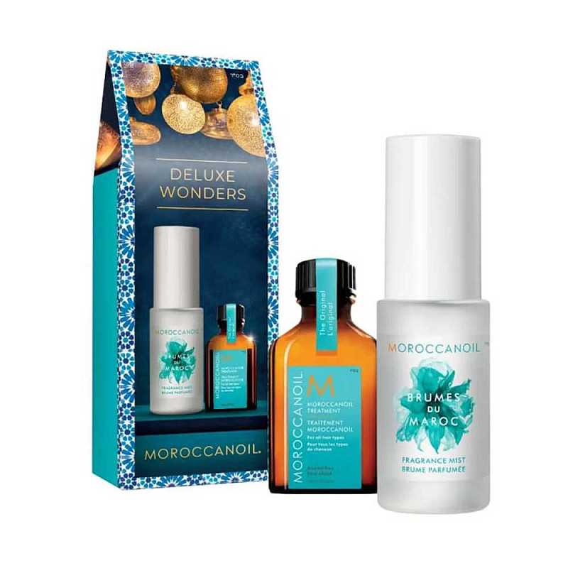 Сет арганово масло и парфюм за плътна коса Moroccanoil Deluxe Wonders Original