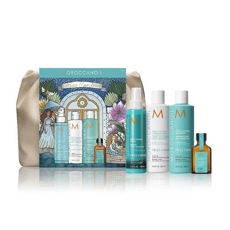 Лимитиран анти-фриз комплект за непокорна коса Moroccanoil Holiday Frizz Control Hair Set