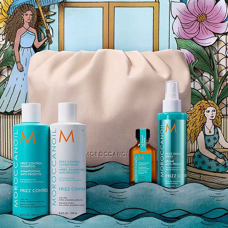 Лимитиран анти-фриз комплект за непокорна коса Moroccanoil Holiday Frizz Control Hair Set