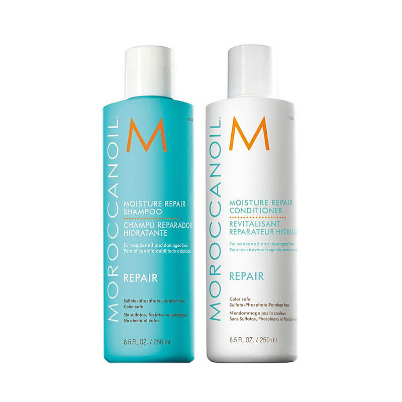 Комплект шампоан и балсам за изтощена коса Moroccanoil Repair Set