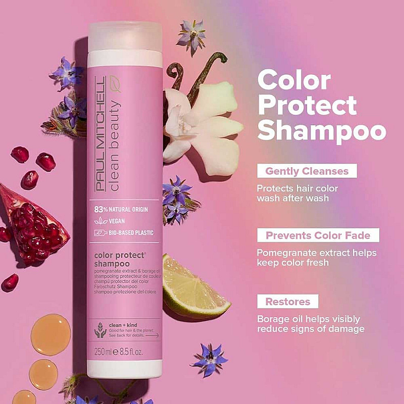 Шампоан за боядисана коса Paul Mitchell Clean Beauty Color Protect Shampoo 250ml