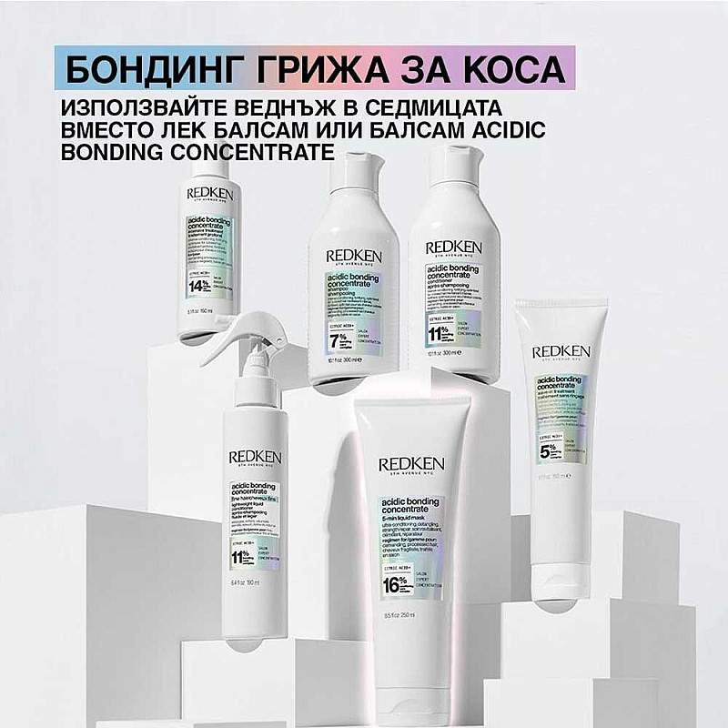 Възстановяваща маска за увредена коса Redken Acidic Bonding Concentrate Mask 250ml