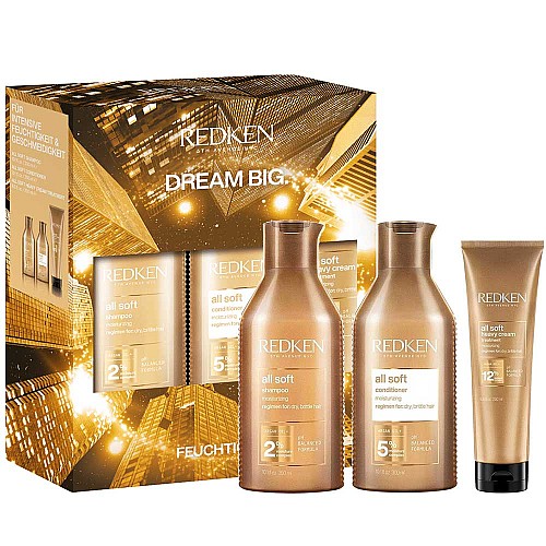 Коледен комплект за интензивна хидратация Redken All Soft Dream Big 