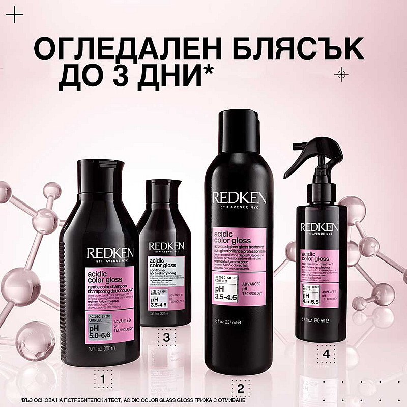 Шампоан за боядисана коса и блясък Redken Acidic Color Gloss Shampoo 300ml