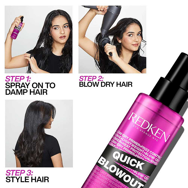 Термозащитен спрей за по-бързо изсушаване Redken Quick Blowout Spray 125ml