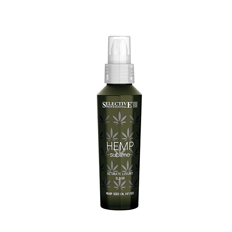 Подхранващо олио за всеки тип коса с конопено масло Selective Hemp Elexir 100ml