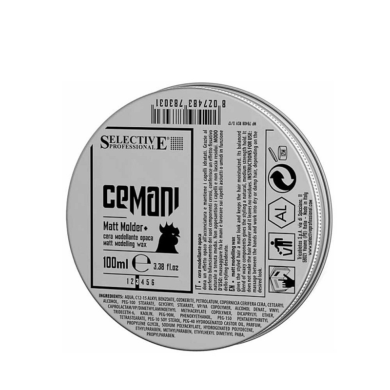 Моделираща вакса за мъже Selective Cemani Matt Molder 100ml.