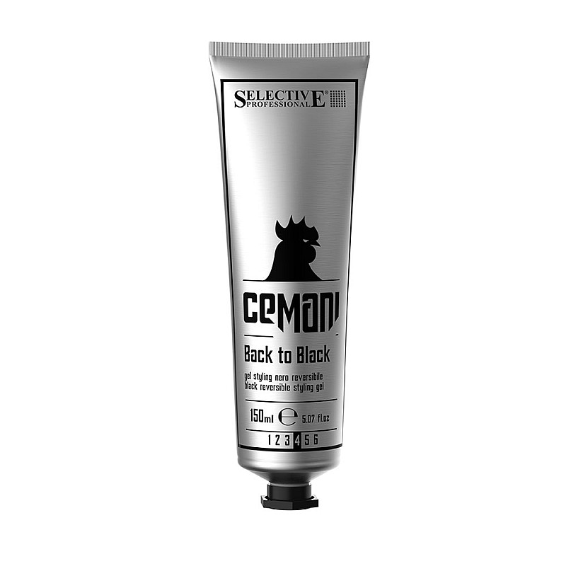 Черен гел за коса Selective Cemani Black to Black 150ml