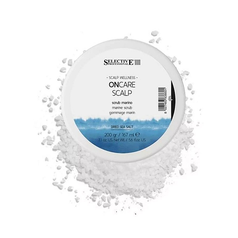 Почистващ скраб за мазен скалп Selective OnCare Marine Scrub 167ml