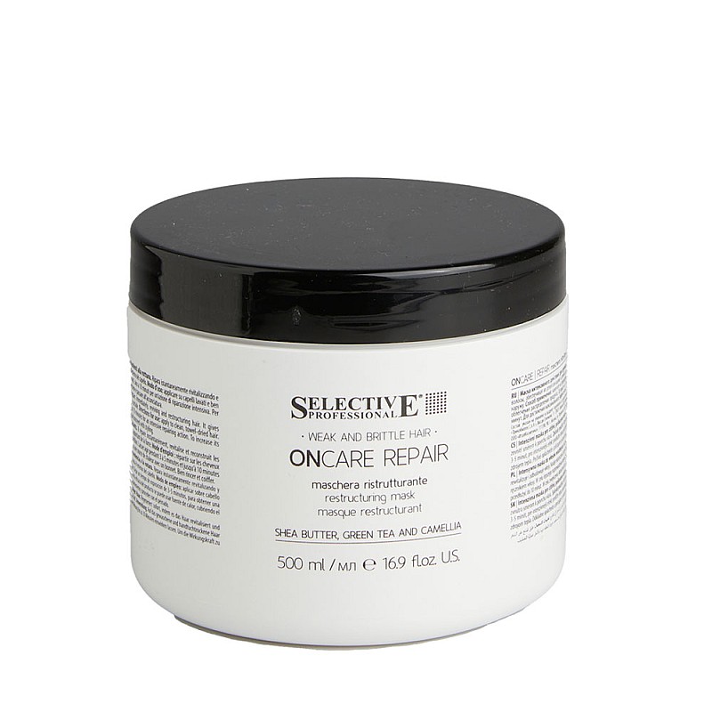 Възстановяваща маска за увредена и накъсана коса Selective Professional OnCare Repair Restructuring Mask 500ml