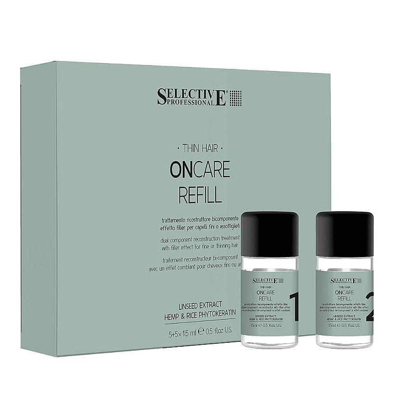 Уплътняваща терапия за коса Selective On Care Thin Hair Refil Treatment 10x15ml
