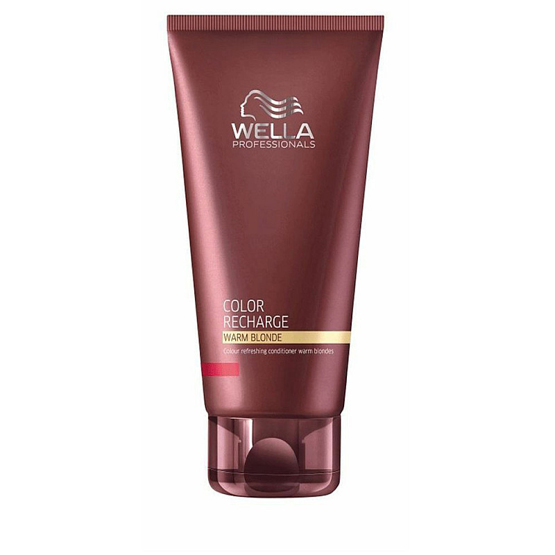 Балсам оцветител в топлата руса гама / Wella Recharge Warm Blonde Conditioner 200мл.