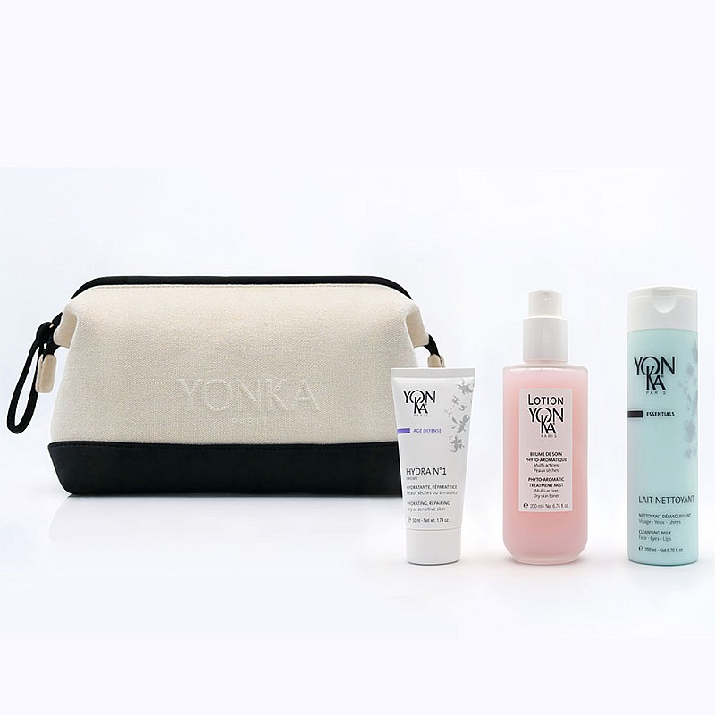 Коледен комплект за хидратация с подарък луксозна чанта Yon-Ka Rituel Acide Hyaluronic