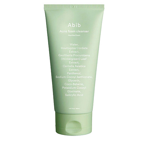 Почистваща пяна за мазна и акнетична кожа Abib Acne Foam Cleanser Heartleaf Foam 150ml