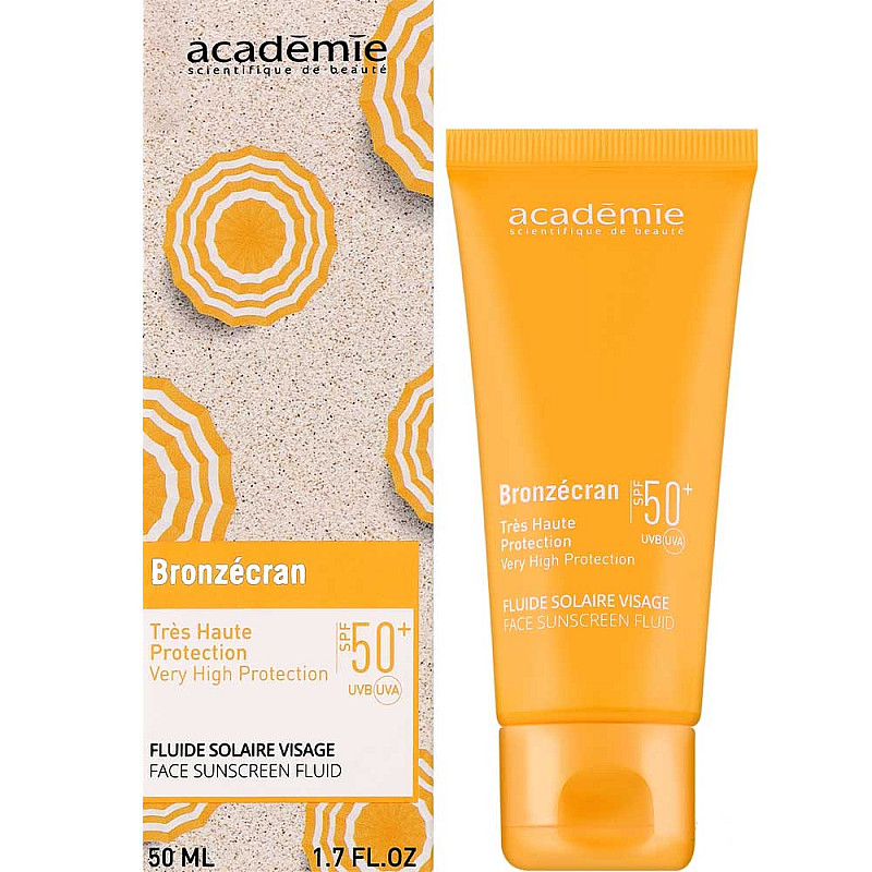 Слънцезащитен флуид за лице Academie Bronzecran SPF50+ 50ml