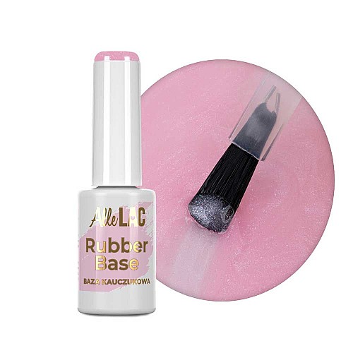 Каучукова база за гел лак 01 Allelac Rubber Base Pink Bling 7g