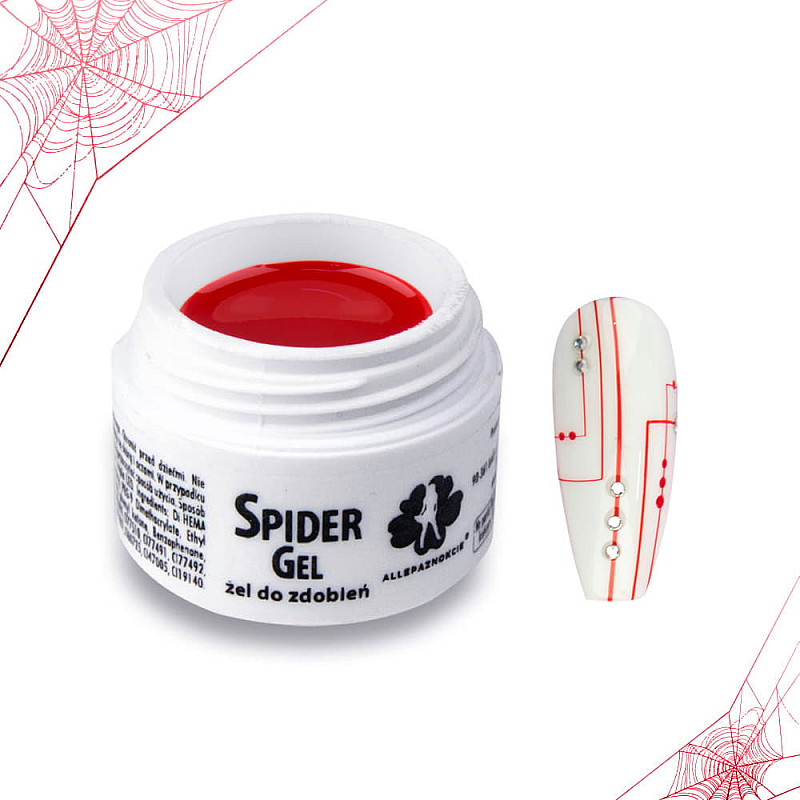 Spider Gel Червен Allepnails 3ml