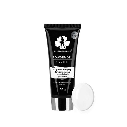 Акригел бял Allepaznokcie HEMA/Di-HEMA Free White 30ml