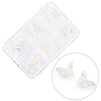 Кутия с 3D декорации пеперуди Molly Nails 36 броя