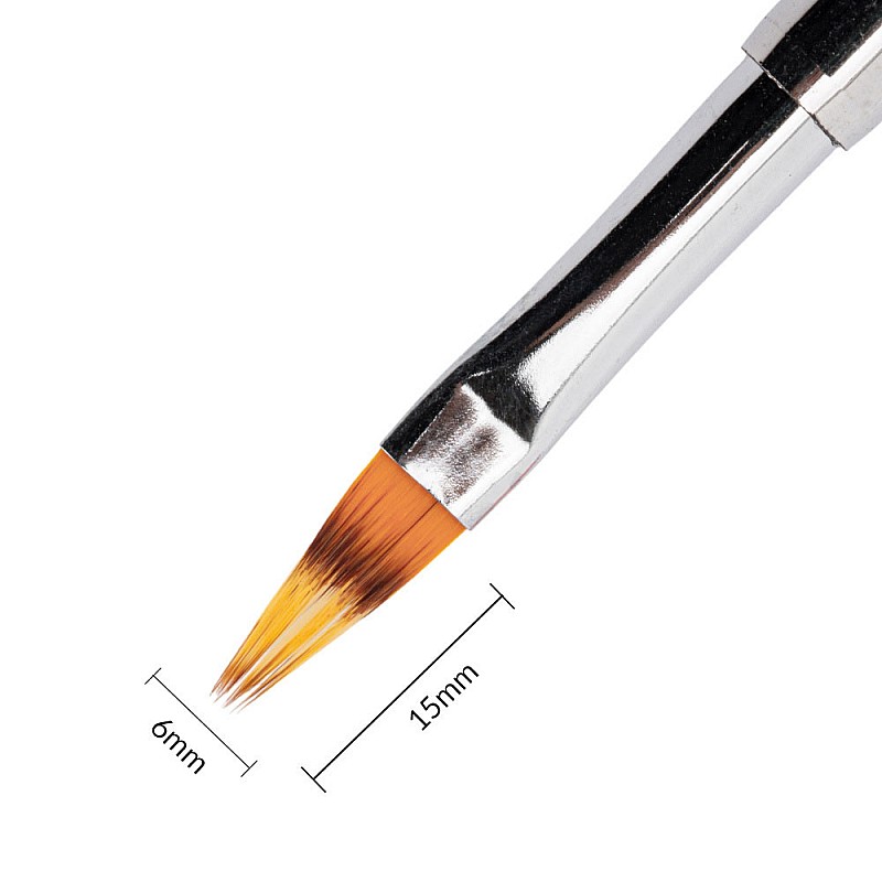 Четка за гел и декорации двустранна Double-sided brush 