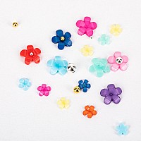  Акрилни декорации цветя микс цветове Molly Nails № 2