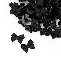 Панделки за нокти черни 3D Molly Nails 3D Bow Nail Decorations 100бр