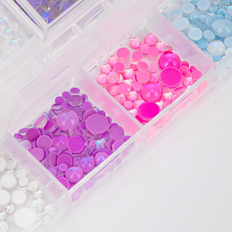 Камъни за нокти микс цветове Molly Nails 1000бр