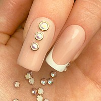 3D бижу за нокти златни перли Molly Nails