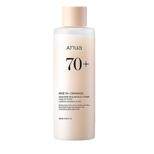 Подхранващ и озаряващ млечен тонер Anua Rice 70 Glow Milky Toner 250ml