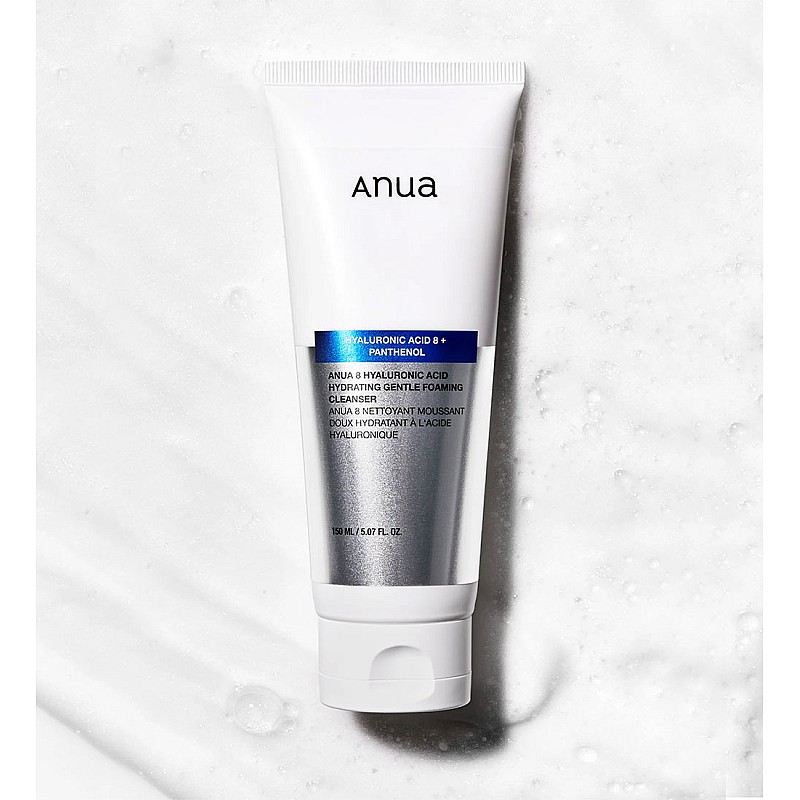 Нежна измивна пяна с хиалуронова киселина Anua 8 Hyaluronic Acid Hydrating Gentle Foaming Cleanser 150ml