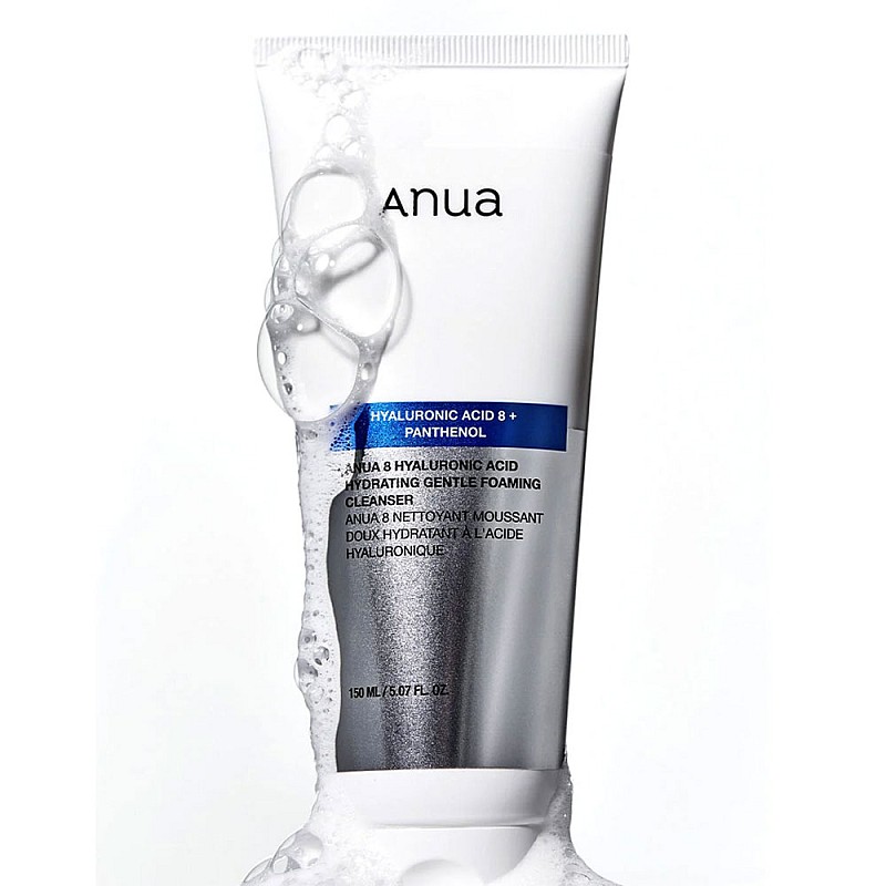 Нежна измивна пяна с хиалуронова киселина Anua 8 Hyaluronic Acid Hydrating Gentle Foaming Cleanser 150ml