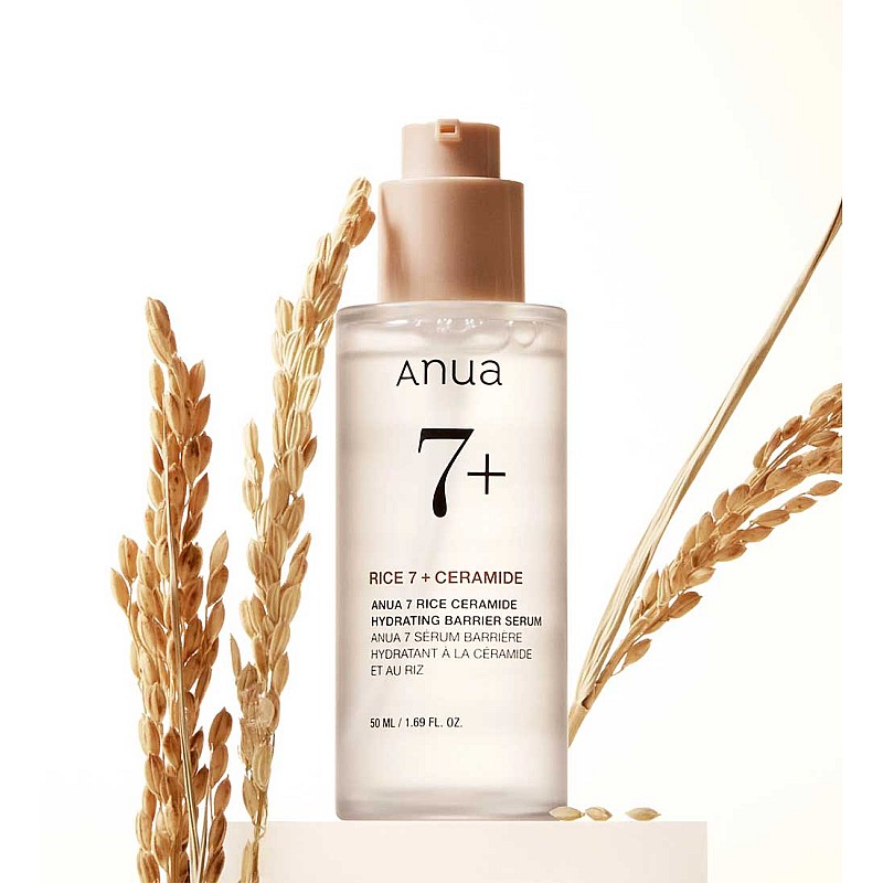 Дълбоко хидратиращ и изсветляващ серум Anua 7 Rice Ceramide Hydrating Barrier Serum 50ml