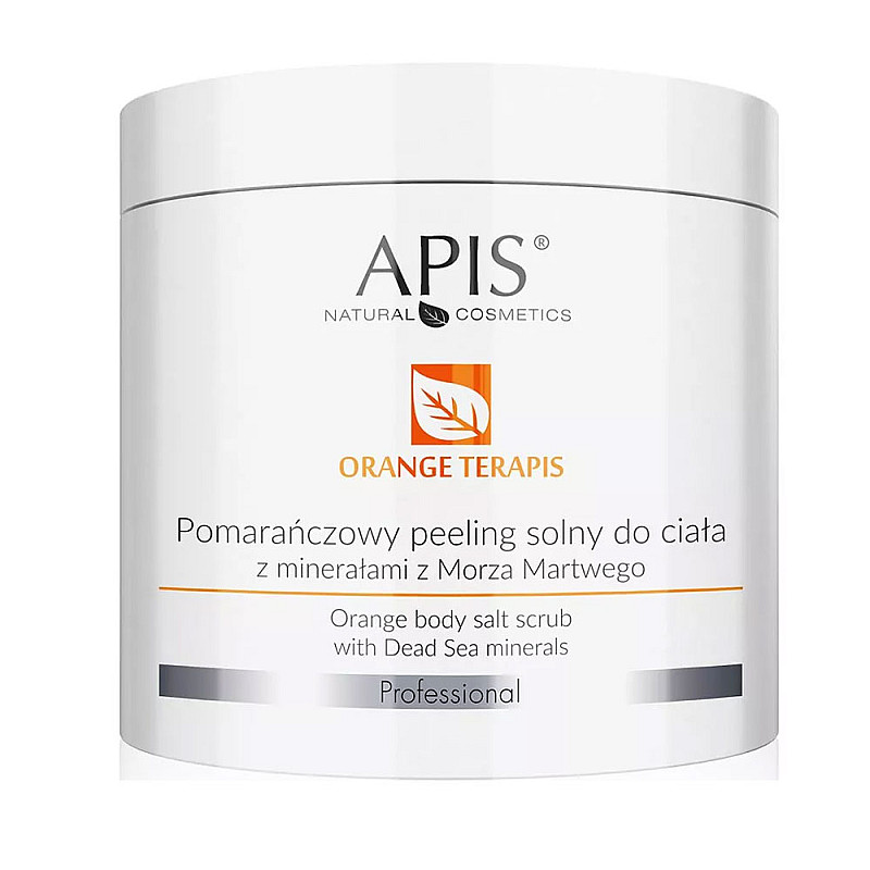 Пилинг за тяло с портокал Apis Orange Body Salt Scrub with Dead See Minerals 700g