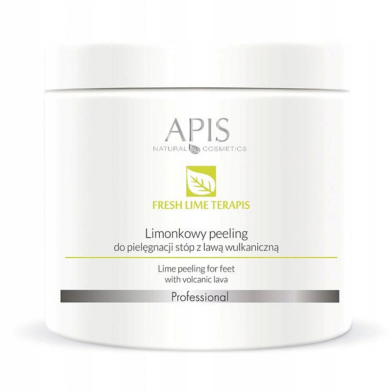 Пилинг за крака с вулканична лава и лайм Apis Lime Foot Scrub with Volcanic Lava 500g