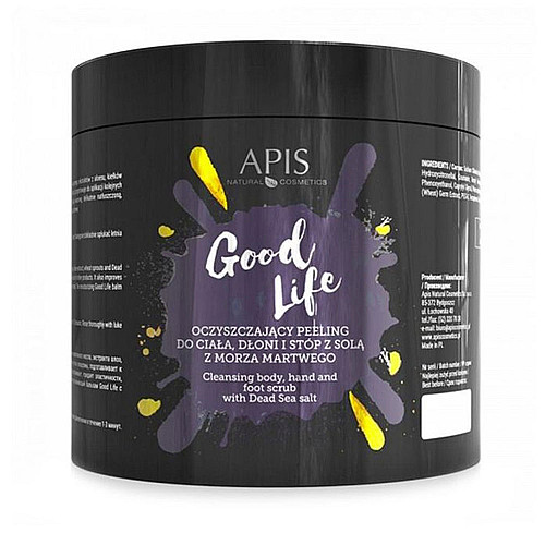 Пилинг за ръце, крака и тяло Apis Good Life Cleansing Body Hand And Foot Scrub 700g