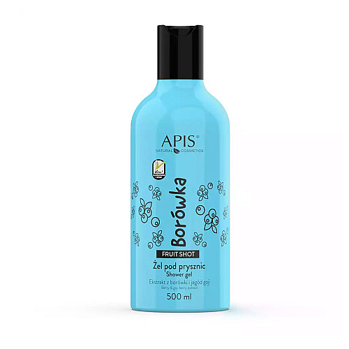 Душ гел боровинка Apis Fruit Shot Blueberry Shower Gel 500ml