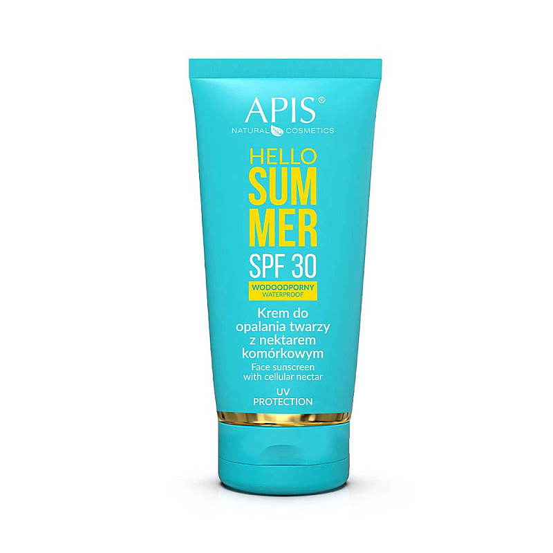 Слънцезащитен крем за лице с клетъчен нектар SPF30 Apis Hello Summer Face Sunscreen with Cellula Nectar 50ml