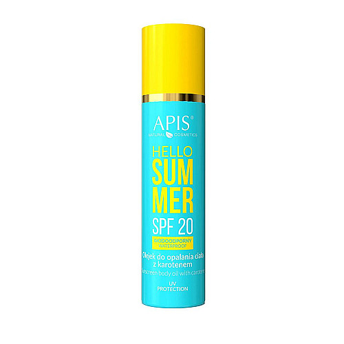 Слънцезащитно масло за тяло с каротен SPF20 Apis Hello Summer Sunscreen Body oil 150ml