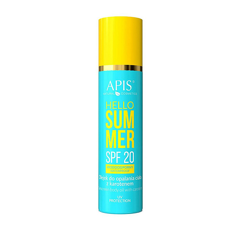 Слънцезащитно масло за тяло с каротен SPF20 Apis Hello Summer Sunscreen Body oil 150ml