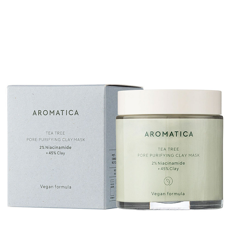 Почистваща Клей Маска Aromatica Tea tree Pore Purifying Clay Mask 120g