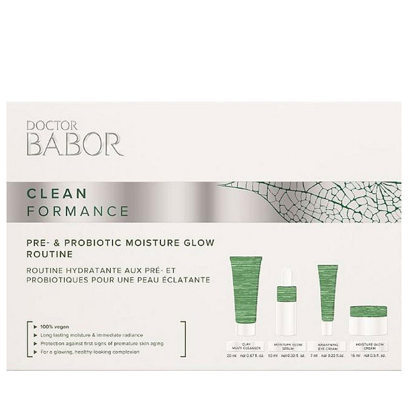 Сет за хидратация и блясък на кожата Babor Clean Formance Pre&Probiotic Moisture Glow Routine