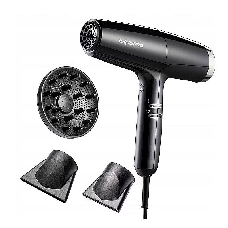 Професионален сешоар с йонизация Babyliss Falco Speed Dryer Silver 2000W